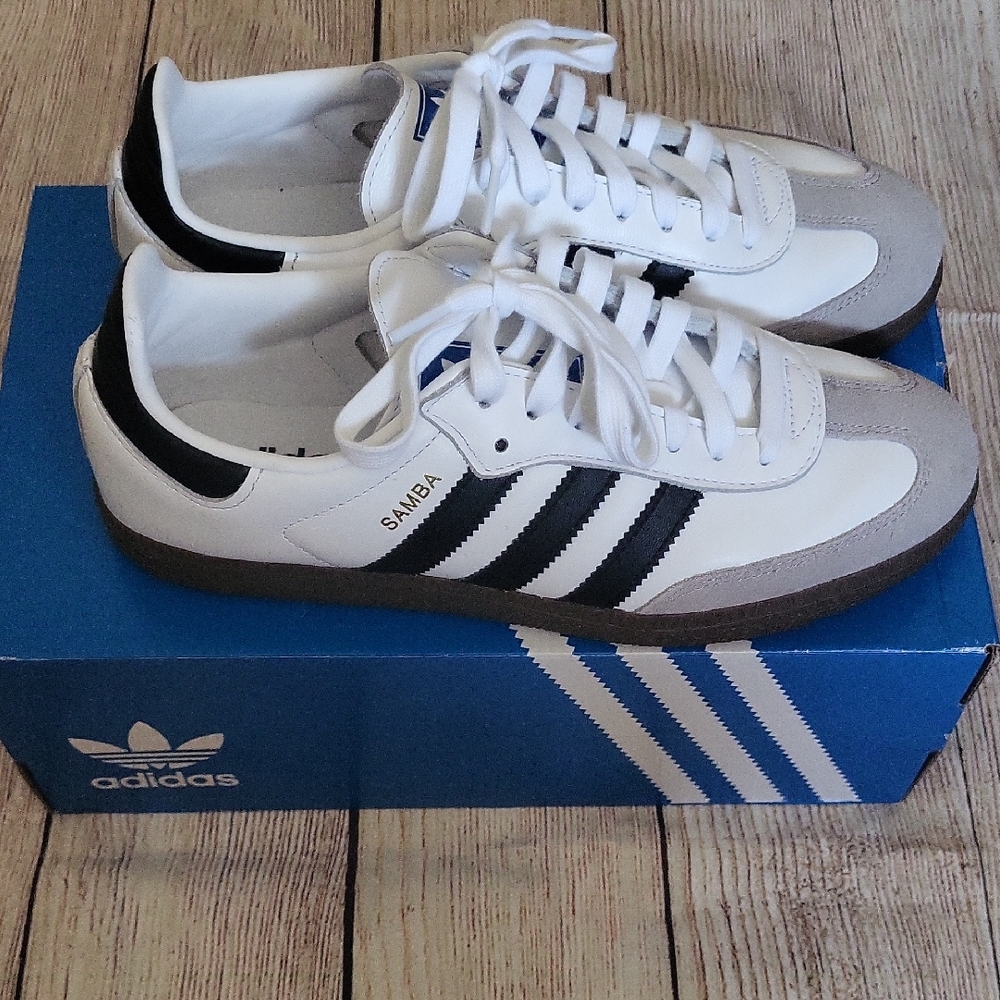 Adidas Samba White and Black